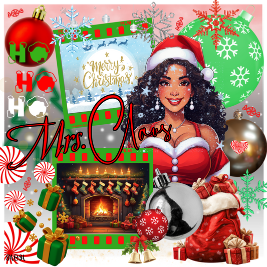 Latina Mrs. Claus Digital Not Editable