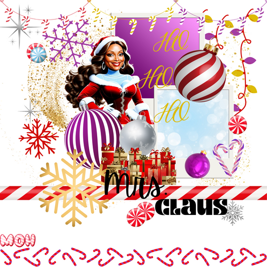 Mrs. Claus Christmas editable